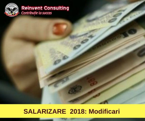 salarizare 2018 modifcari Reinvent Consulting