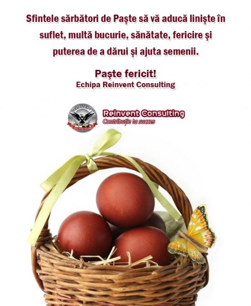 Grupul Reinvent va doreste Paste Fericit!