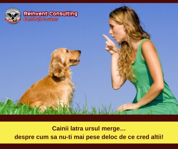 Cainii latra ursul merge…despre cum sa nu-ti mai pese deloc de ce cred altii! Reinvent Consulting