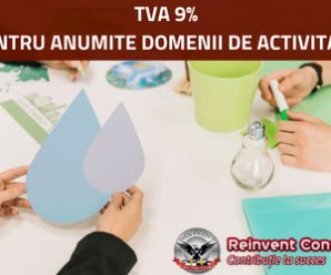TVA DE 9% PENTRU ANUMITE DOMENII DE ACTIVITATI. CARE SUNT ACESTEA_